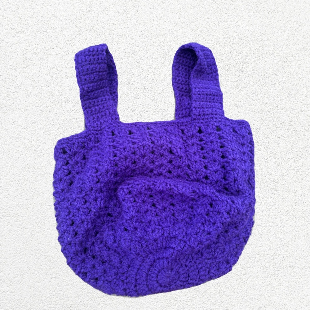 Purple Crochet Women's Bag